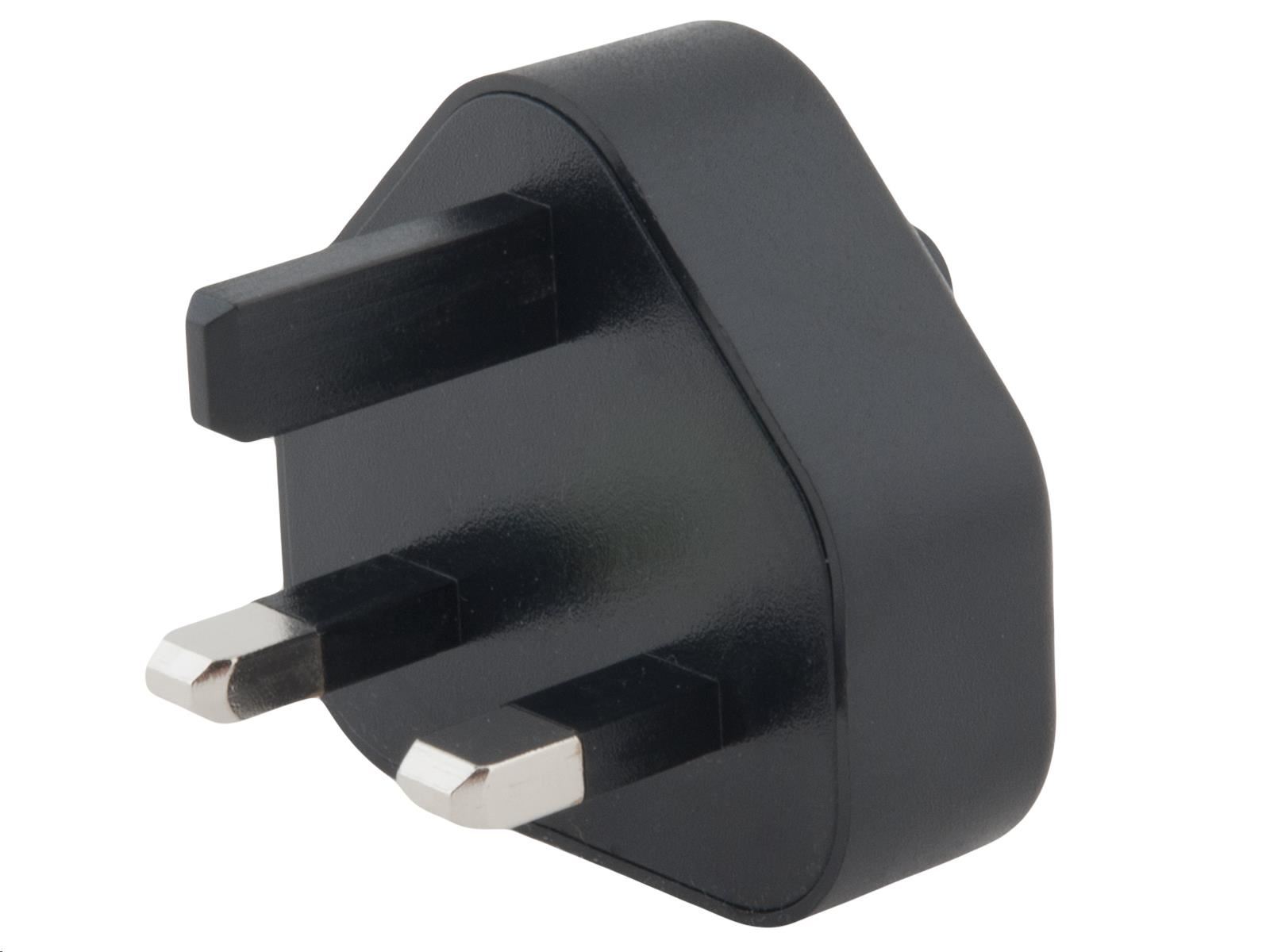 AVACOM Zásuvkový konektor Typ G (UK) pro USB-C nabíječky,  černá1 