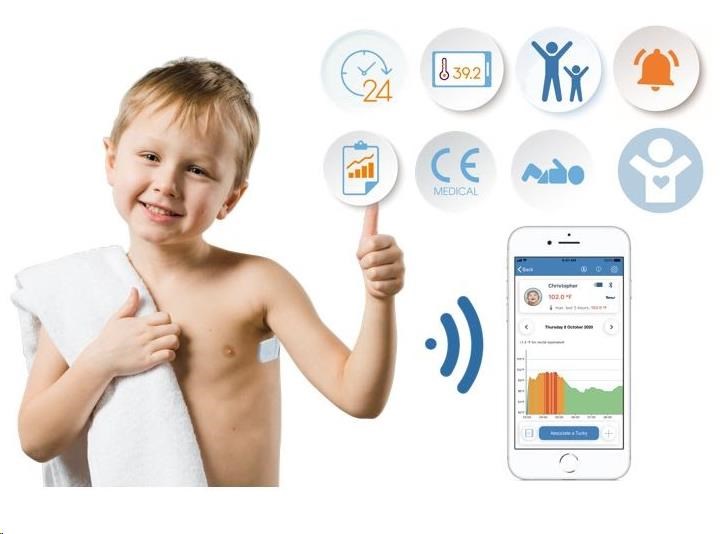 TUCKY – Chytrý teploměr a monitor polohy 2v14 