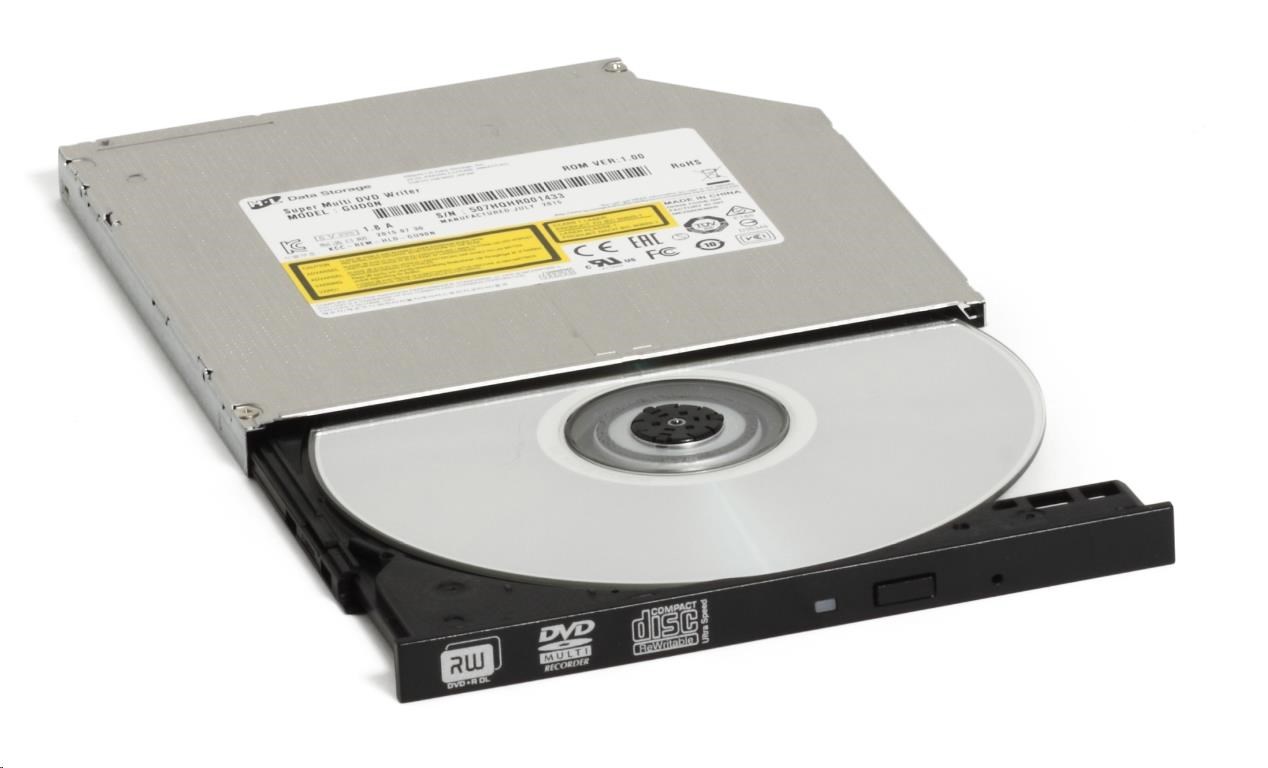 HITACHI LG - interná mechanika DVD-W/ CD-RW/ DVD±R/ ±RW/ RAM/ M-DISC GUD1N,  Slim,  9.5 mm zásobník,  čierny,  voľne ložený bez 0 