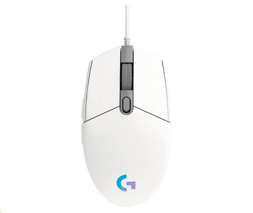 Logitech Gaming Mouse G102 2nd Gen LIGHTSYNC,  USB,  EER,  biela0 