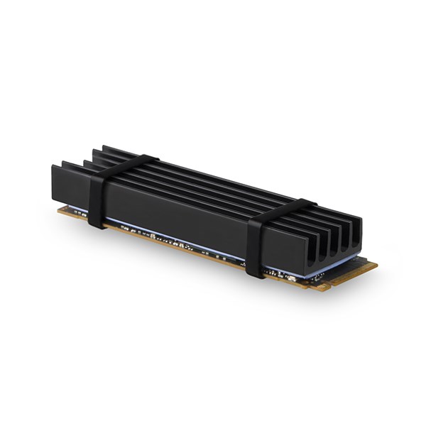 AXAGON CLR-M2L10,  hliníkový pasívny chladič pre M.2 2280 SSD,  výška 10 mm0 