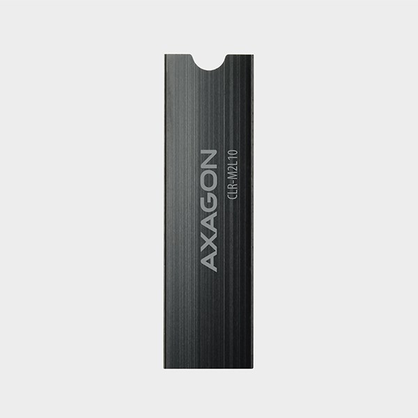 AXAGON CLR-M2L10,  hliníkový pasívny chladič pre M.2 2280 SSD,  výška 10 mm4 