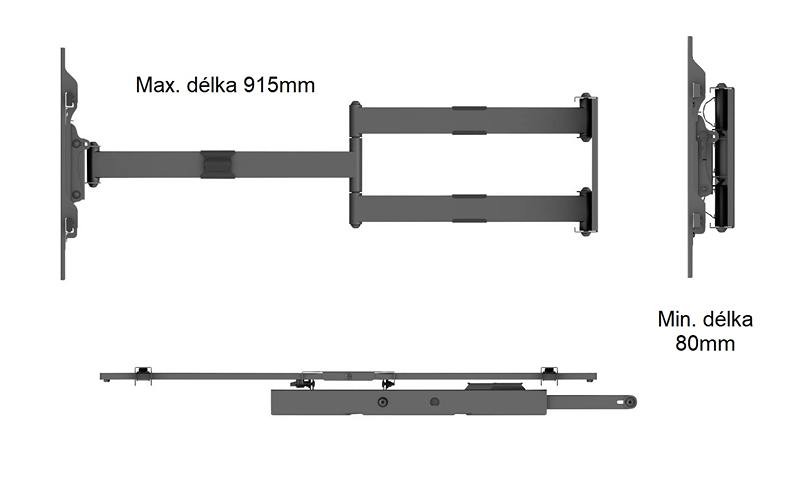 Držák na televizi Ergosolid Onyx-20
2 