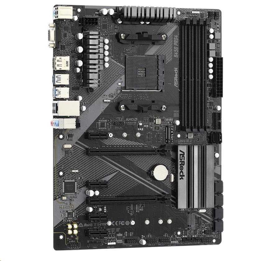 ASRock MB Sc AM4 B450 PRO4 R2.0,  AMD B450,  4xDDR4,  1xDP,  1xHDMI,  VGA1 