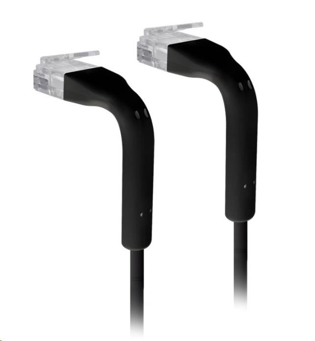 Ubiquiti U-Cable-Patch-RJ45-BK-50, Ethernet Patch Kábel, 0, 1m (0, 22m s konektormi), Cat6, čierny (50ks)