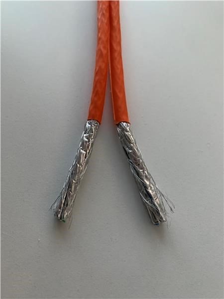 FTP TWIN kabel PlanetElite,  Cat6A,  drát,  4pár LS0H,  Dca,  oranžový,  500m,  cívka0 