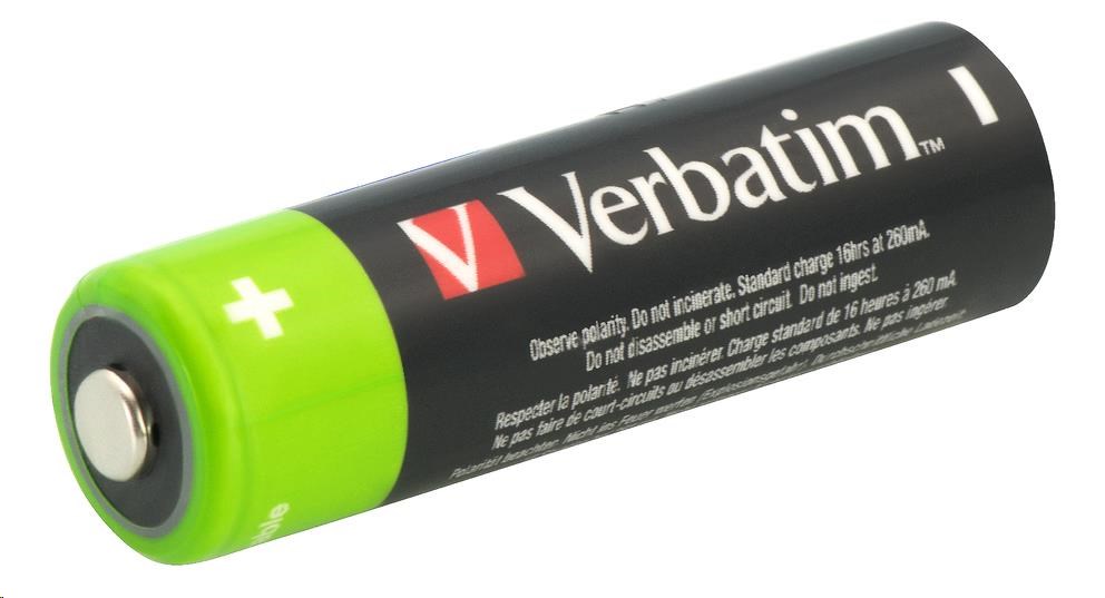 VERBATIM Nabíjecí baterie AA Premium 4-Pack  2500 mAh0 