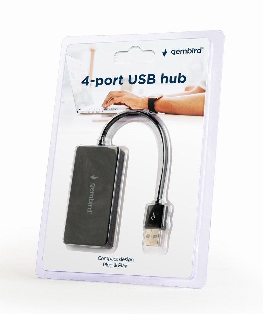 Rozbočovač USB GEMBIRD,  2.0,  4 port0 