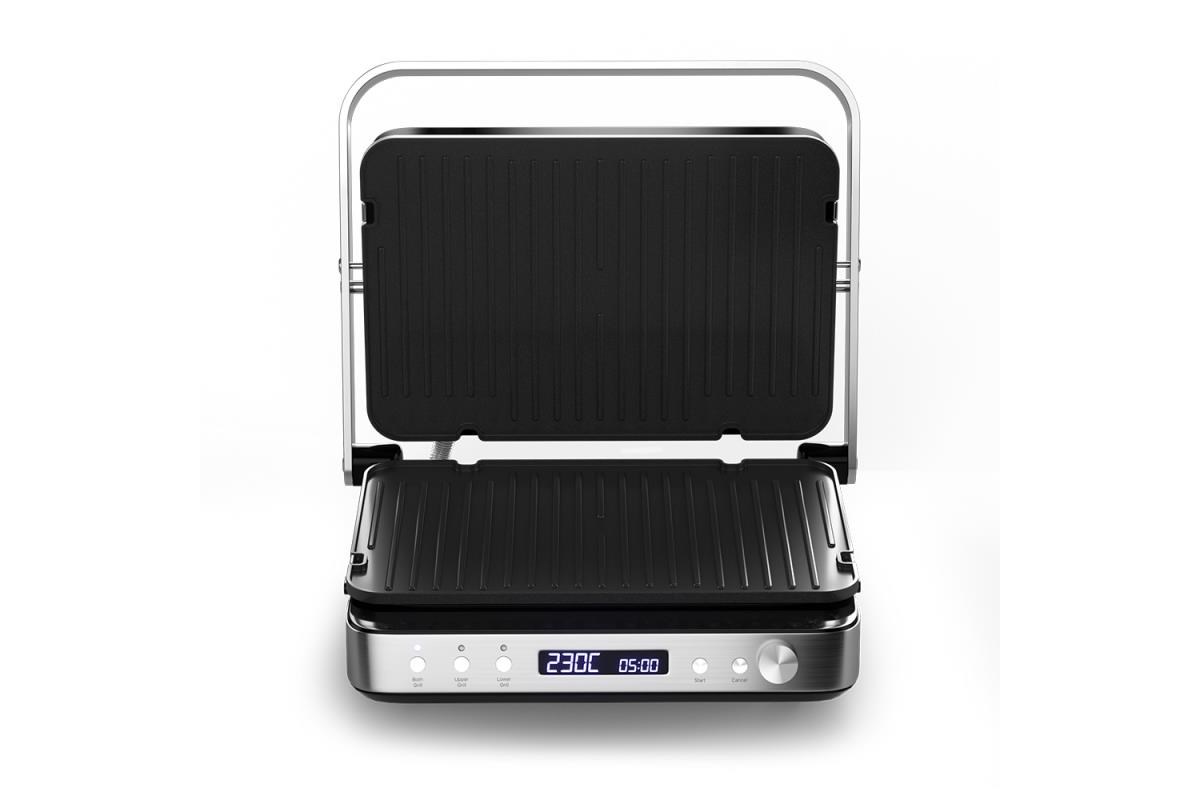 Orava Grillchef-3 elektrický kontaktní gril,  2000 W,  LCD displej,  časovač,  digitální ovládání5 
