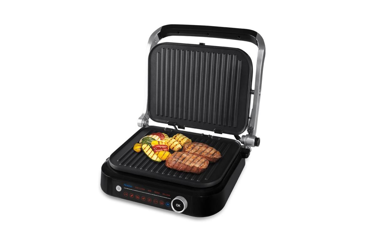 Orava Grillchef 2 elektrický kontaktní gril,  2100 W,  6 programů,  regulace teploty,  rozmrazování0 