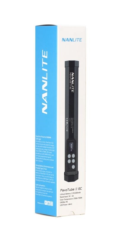 Nanlite PavoTube II 6C 1-pack - LED světelná trubice s integrovanou baterií9 