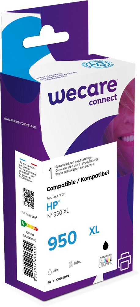 WECARE ARMOR kazeta pre HP Officejet 8100,  8600 (CN045AE),  čierna/ čierna,  75 ml,  2890 strán0 