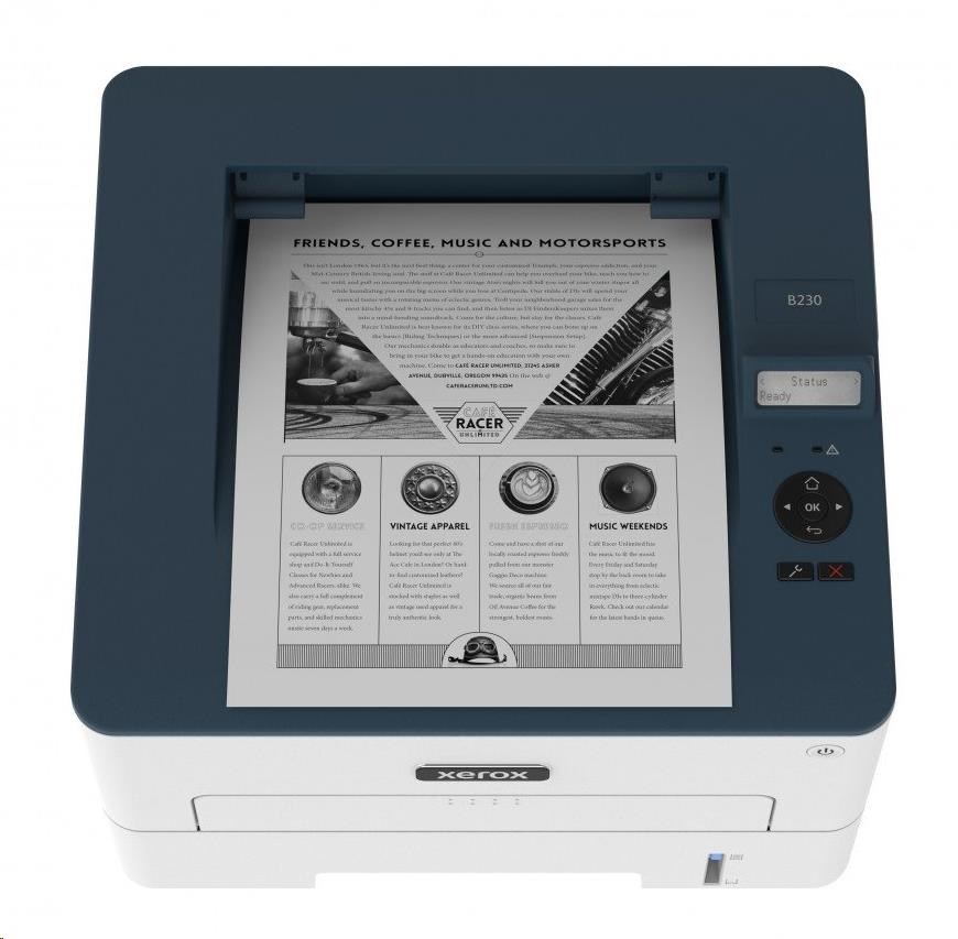 Xerox B230V_DNI,  tlačiareň A4 BW,  34 str./ min.,  USB/ Ethernet,  Wifi,  DUPLEX,  Apple AirPrint,  Google4 
