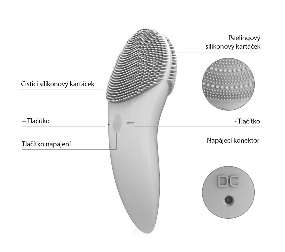 TOUCHBeauty 1788 Sonický čistič pleti růžový5 