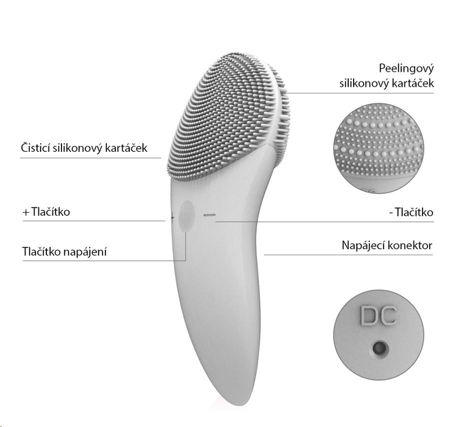 TOUCHBeauty 1788 Sonický čistič pleti zelený3 