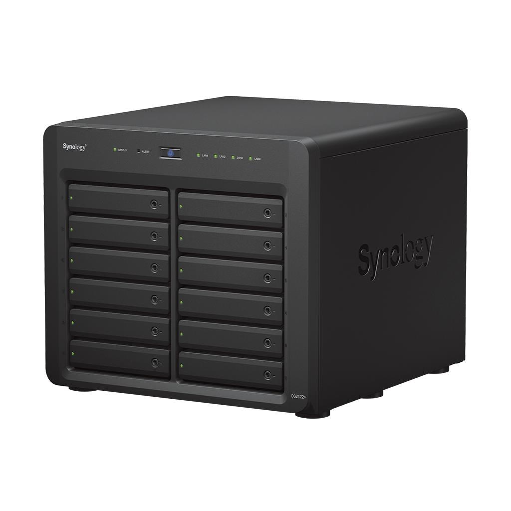 Synology DS2422+ DiskStation (4C/ RyzenV1500B/ 2, 2GHz/ 4GBRAM/ 12xSATA/ 2xUSB3.0/ 4xGbE/ 1xPCIe)3 
