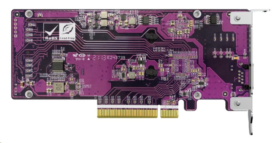 QNAP QM2-2P10G1TB rozšiřující karta 1x10GbE,  2xM.2 NVMe 2280 PCIe Gen3x8 pro PC i NAS6 