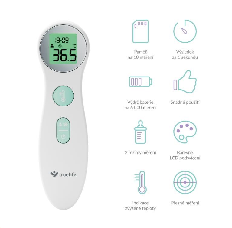 TrueLife Care Q6 - bezdotykový zdravotní teploměr1 