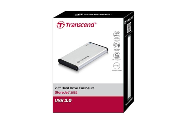 TRANSCEND externý rám HDD StoreJet 2.5 SATA (USB 3.0)2 