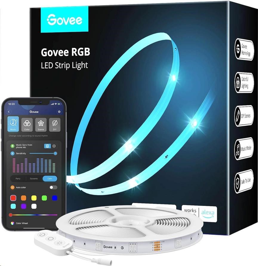 Govee WiFi RGB Smart LED pásek 5m0 