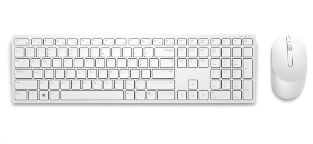 DELL Pro Wireless Keyboard and Mouse - KM5221W - Hungarian (QWERTZ) - White2 