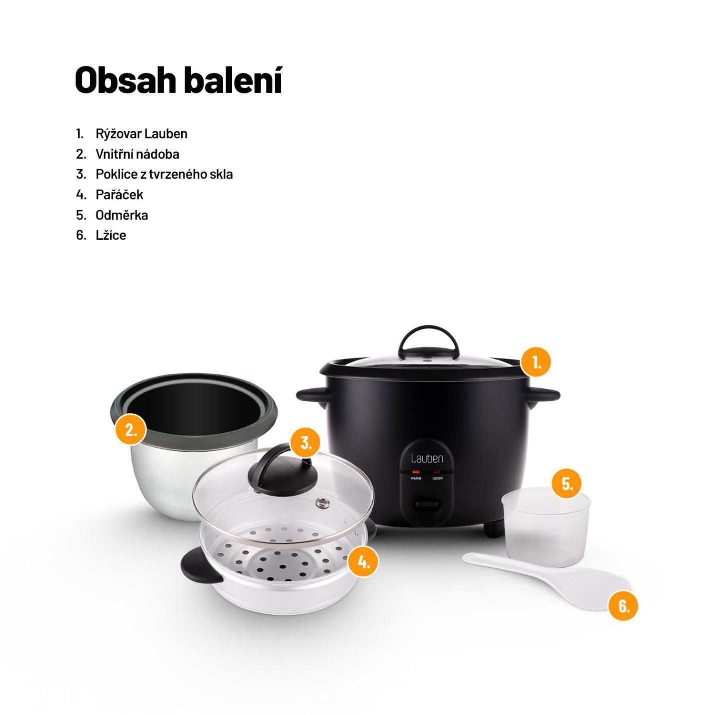 Lauben Rice Cooker 1800BC - rýžovar4 