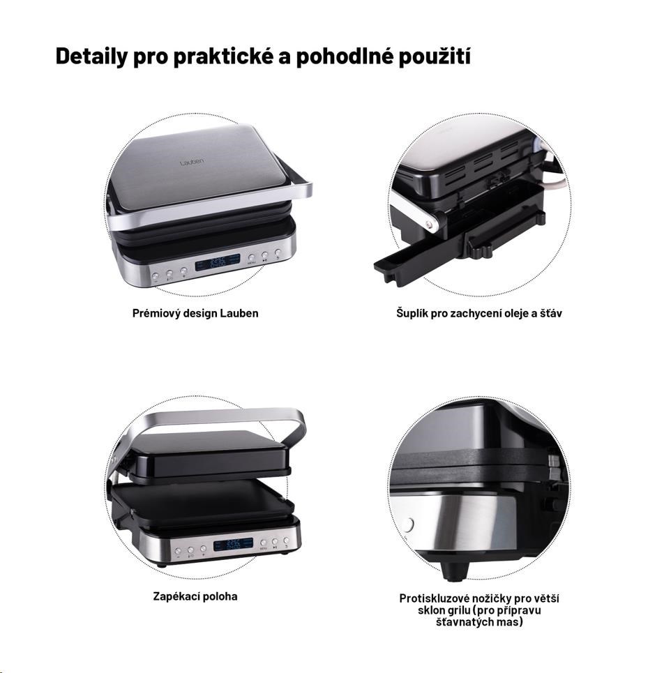 Lauben Contact Grill Deluxe 2000ST2 