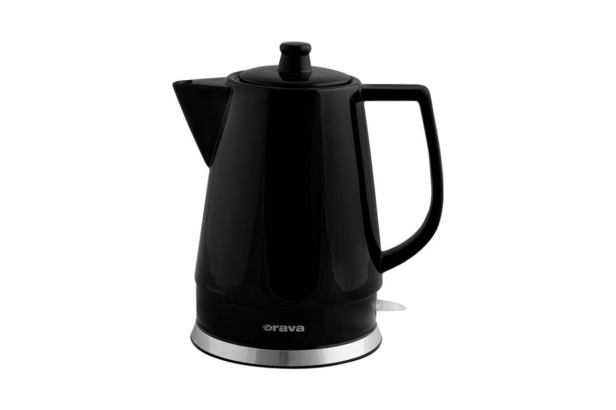 Orava VK-3813 B rychlovarná konvice,  1500 W,  1.5 l,  kermická,  automatické vypnutí,  černá0 