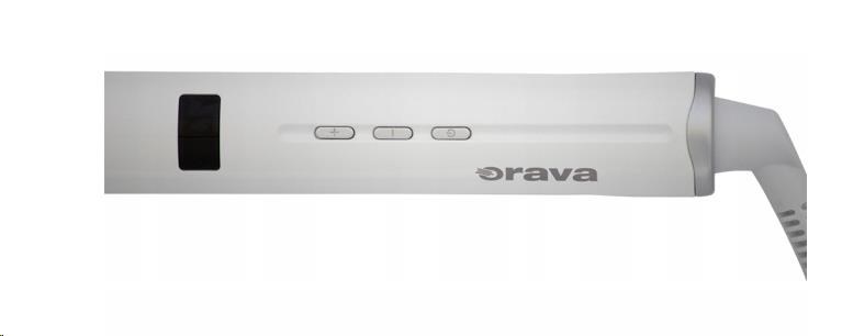 ORAVA Tenera-1 žehlička na vlasy,  keramické destičky,  LED displej,  pro všechny typy vlasů,  bílá2 