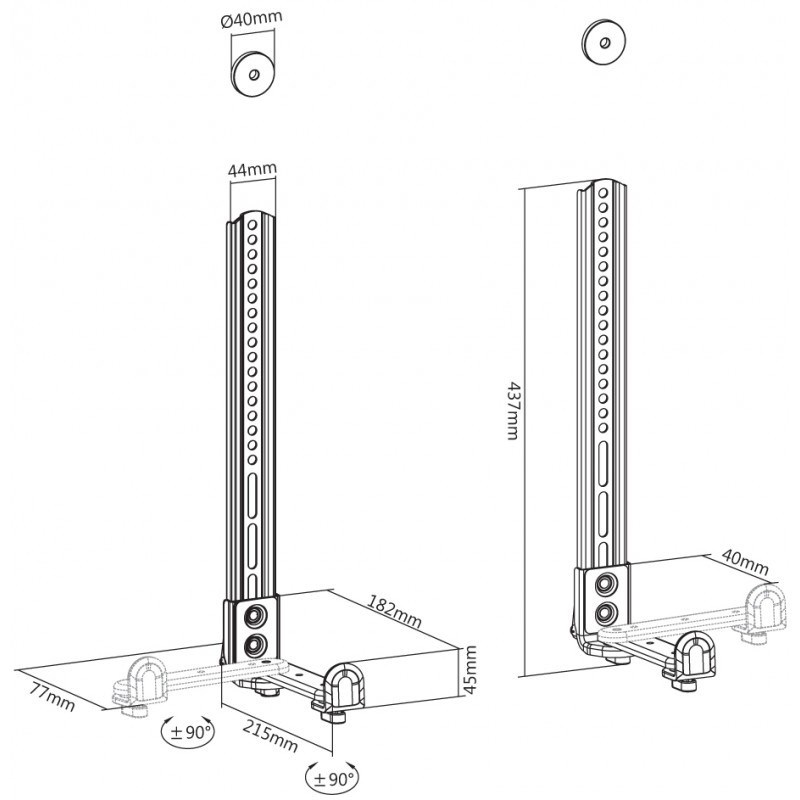 Reflecta Soundbar Holder SBH154 držáky na reproduktory0 
