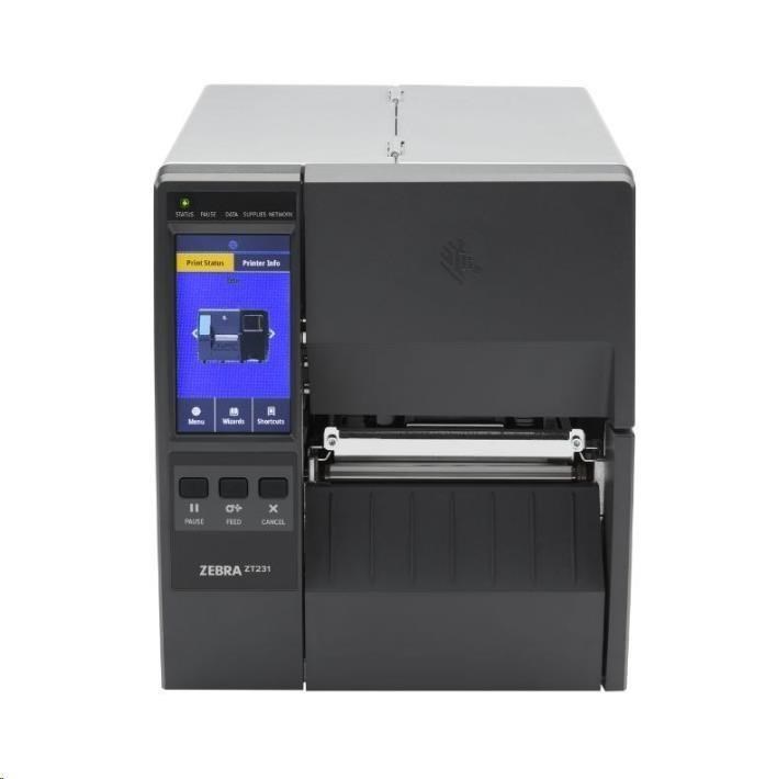 Zebra ZT231,  12 dots/ mm (300 dpi),  display,  EPL,  ZPL,  ZPLII,  USB,  USB Host,  RS232,  BT (BLE),  Ethernet0 