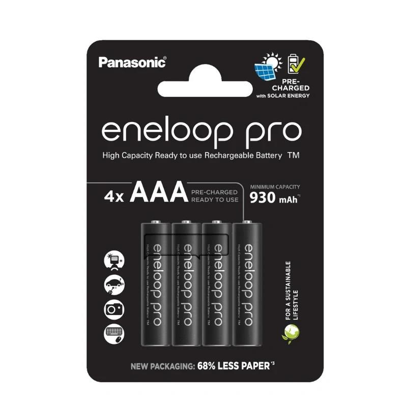 PANASONIC Eneloop pro Recharged AAA /  930mAh (Blistr 4ks)0 