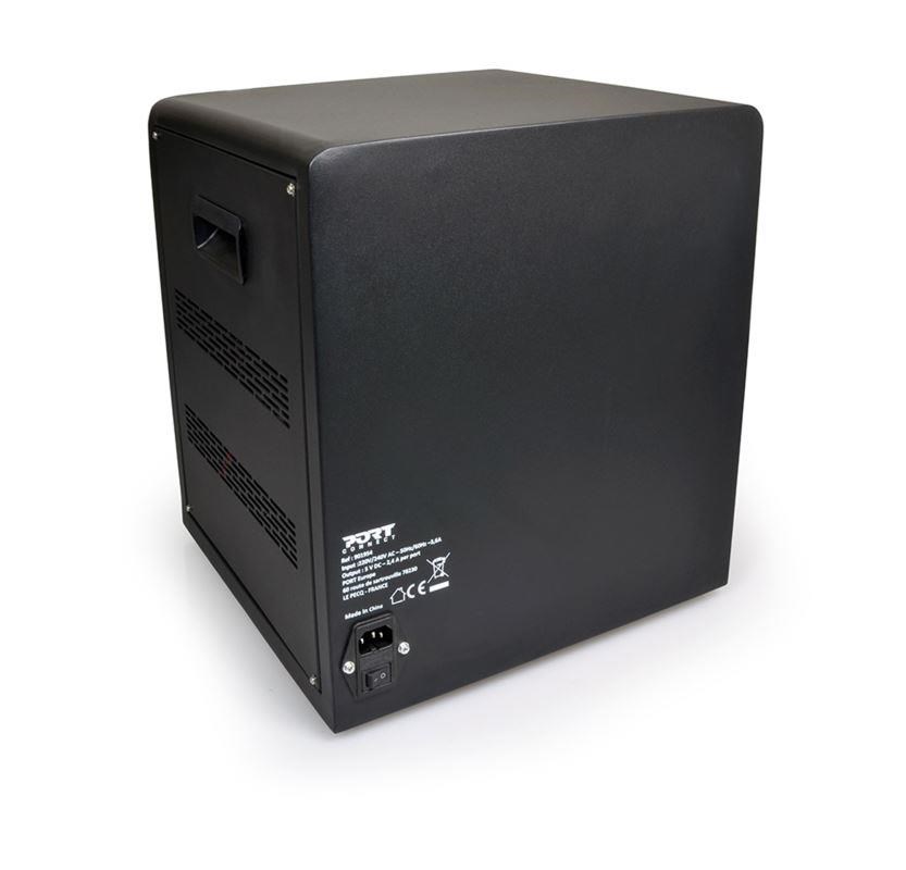 PORT nabíjecí skříňka pro 10 tabletů,  individuální zámky,  černá4 