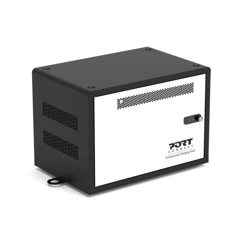 PORT nabíjecí skříňka pro 10 tabletů,  černá a béžová1 