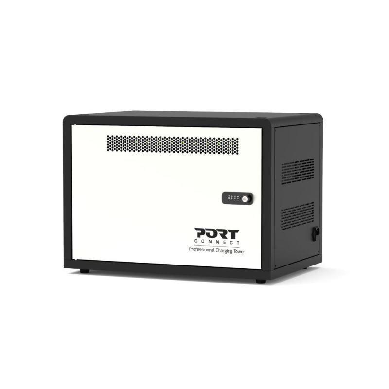 PORT nabíjecí skříňka pro 10 tabletů,  černá a béžová4 