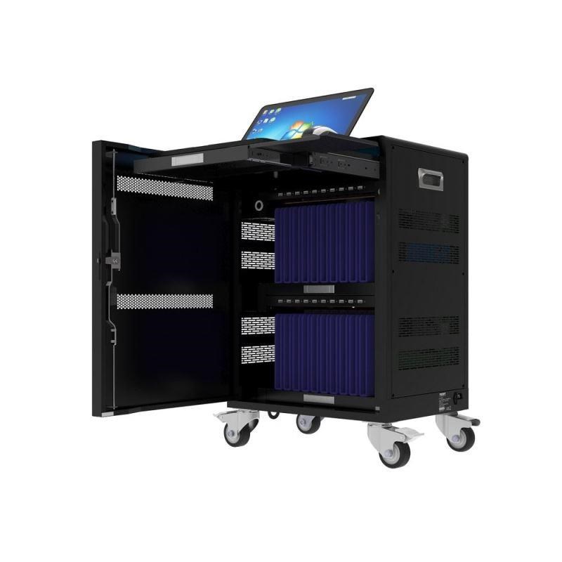 PORT nabíjecí skříňka pro 20 tabletů + 1 notebook,  černá0 