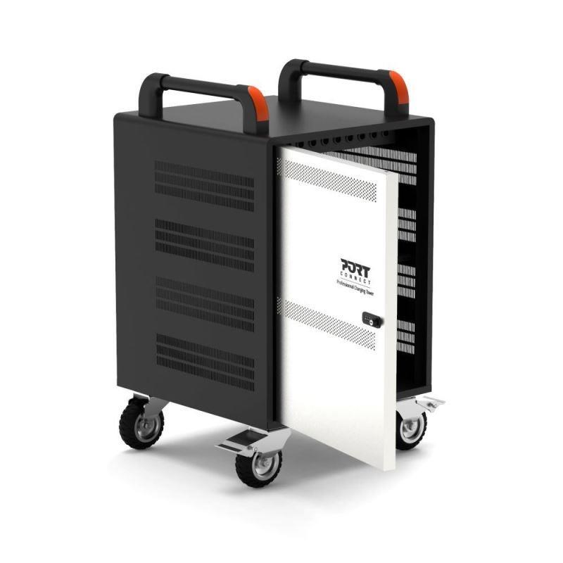 PORT CONNECT CHARGING CABINET 20 Notebooks + RACK 1xU 19’’,  černý a béžový1 