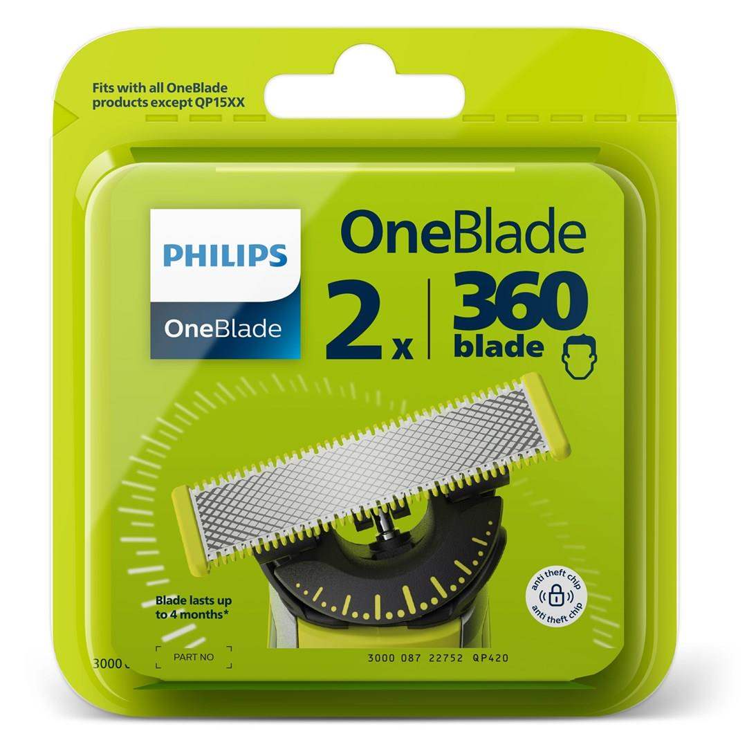 Philips OneBlade 360 QP420/ 50 náhradní břity,  2 ks0 