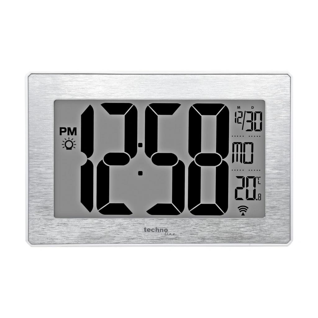 Hodiny TechnoLine WS 8019,  stříbrné0 