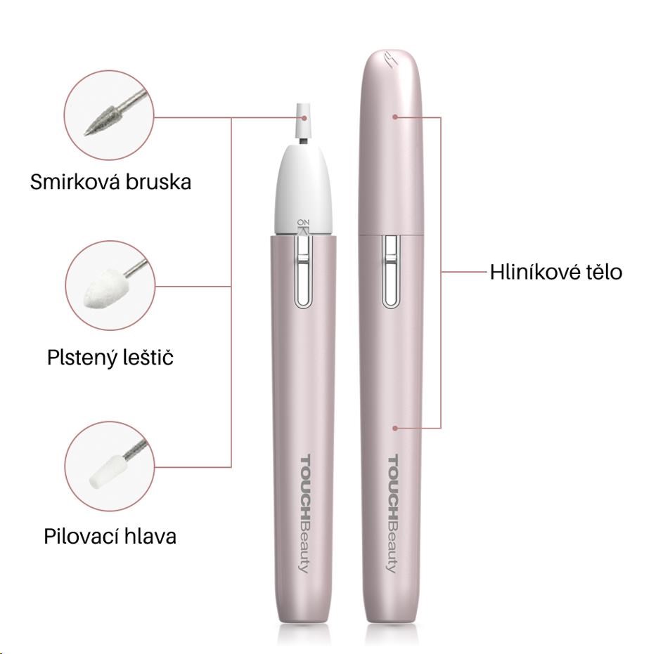 TOUCHBeauty 2035 Bruska na manikúru a pedikúru 3v11 