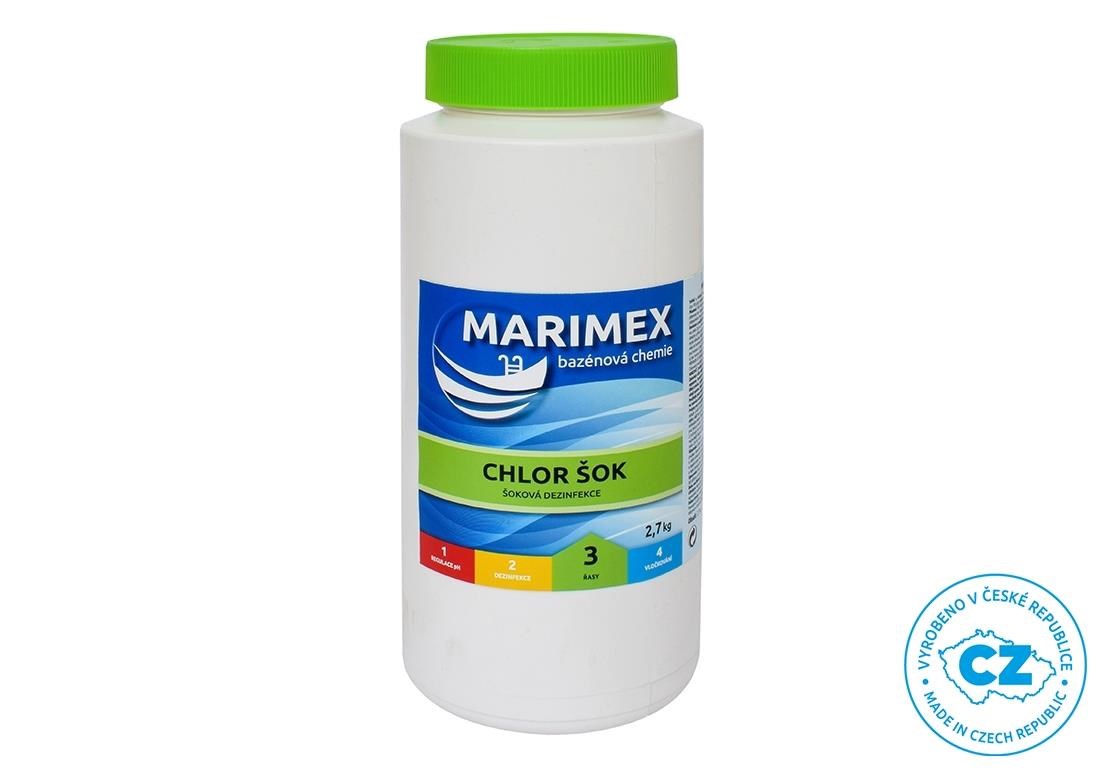 Marimex Chlor Šok 2, 7 kg - bazénová chemie - ŘASY0 