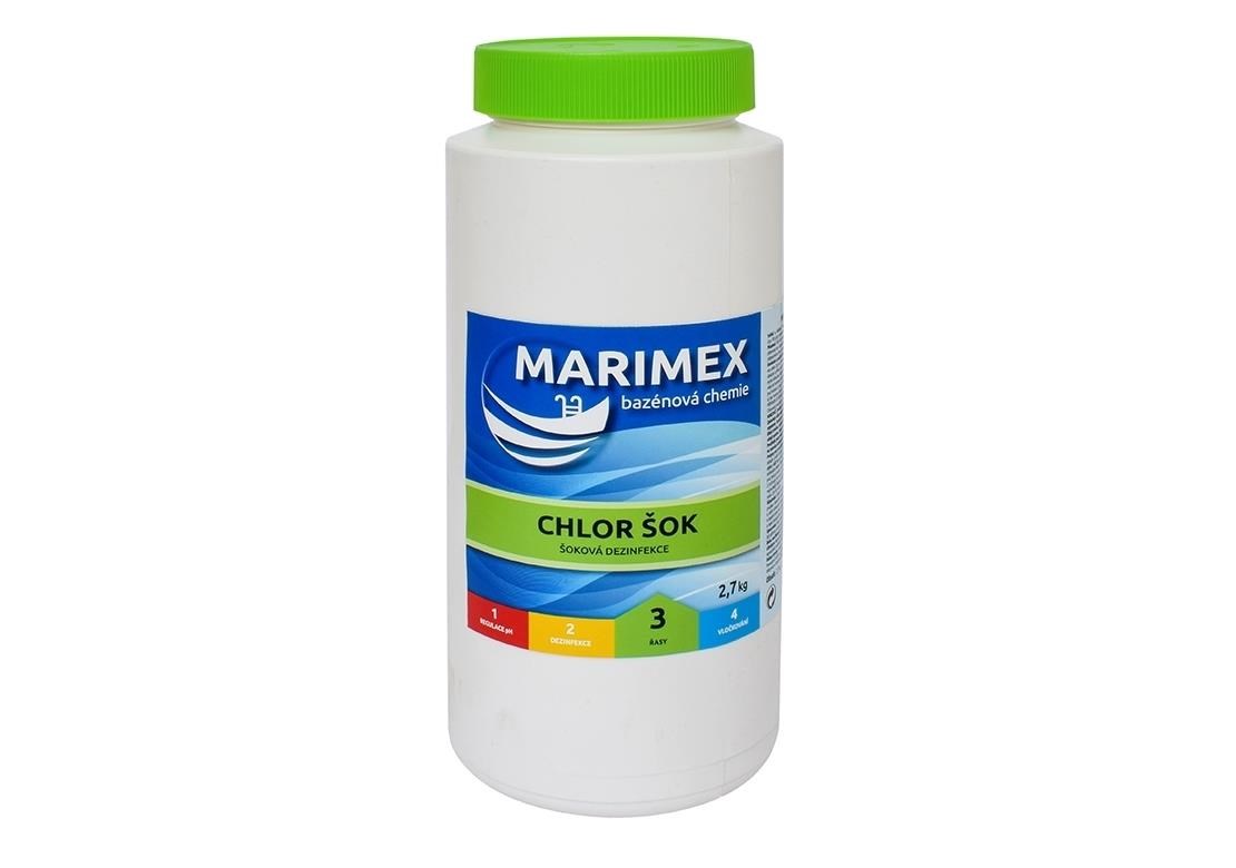 Marimex Chlor Šok 2, 7 kg - bazénová chemie - ŘASY1 