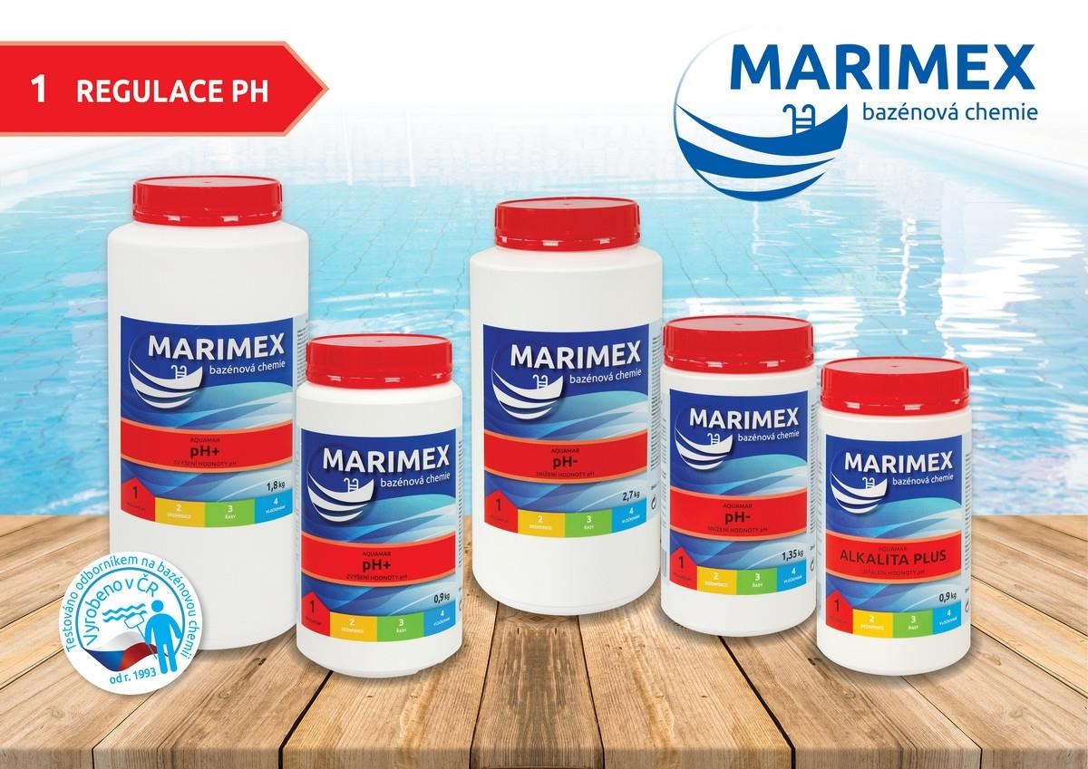 Marimex pH+ 0, 9 kg - bazénová chemie - REGULACE PH2 