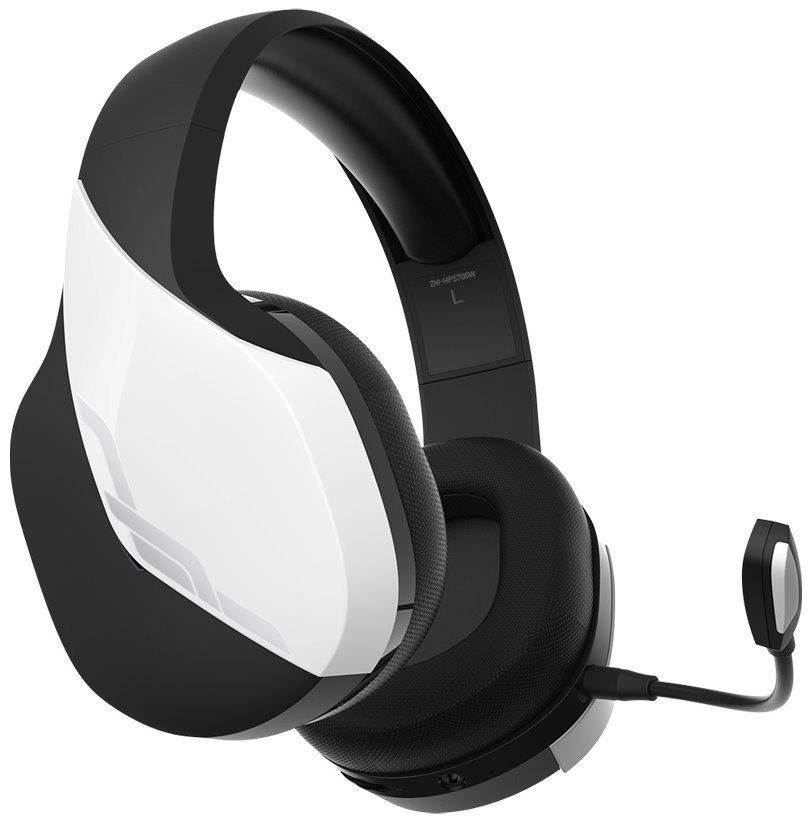 Zalman headset ZM-HPS700W /  herní /  náhlavní /  bezdrátový /  50mm měniče /  3, 5mm jack /  bíločerná1 