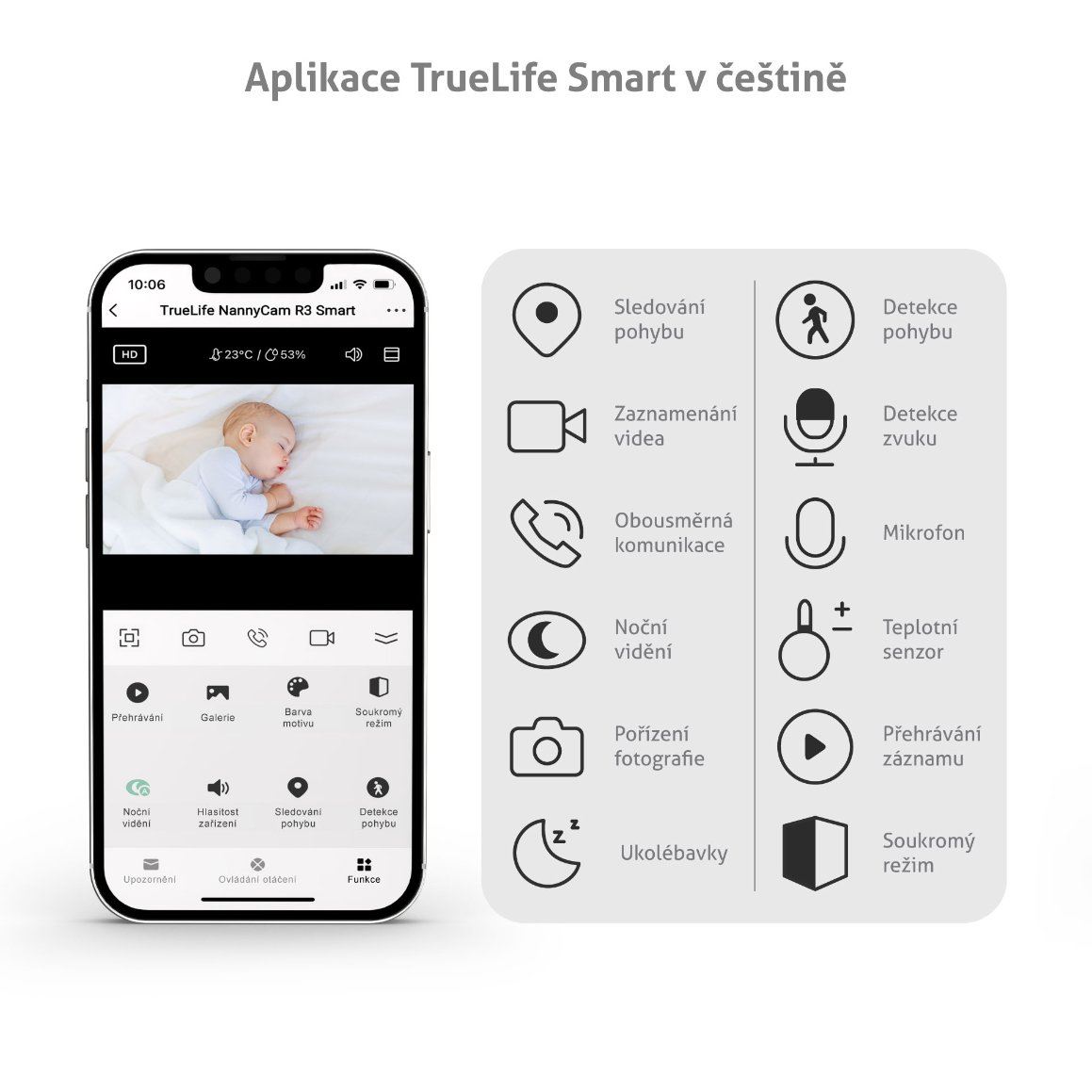 TrueLife NannyCam R3 Smart - digitální video chůvička6 