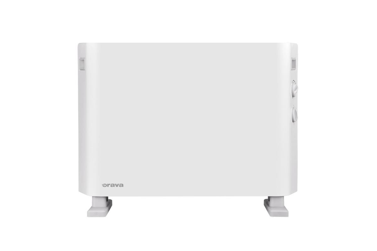 Orava EK-2007 elektrický horkovzdušný konvektor,  1250-2000 W,  52 dB,  20-25 m2,  termostat,  4 úrovně výkonu,  bílá1 