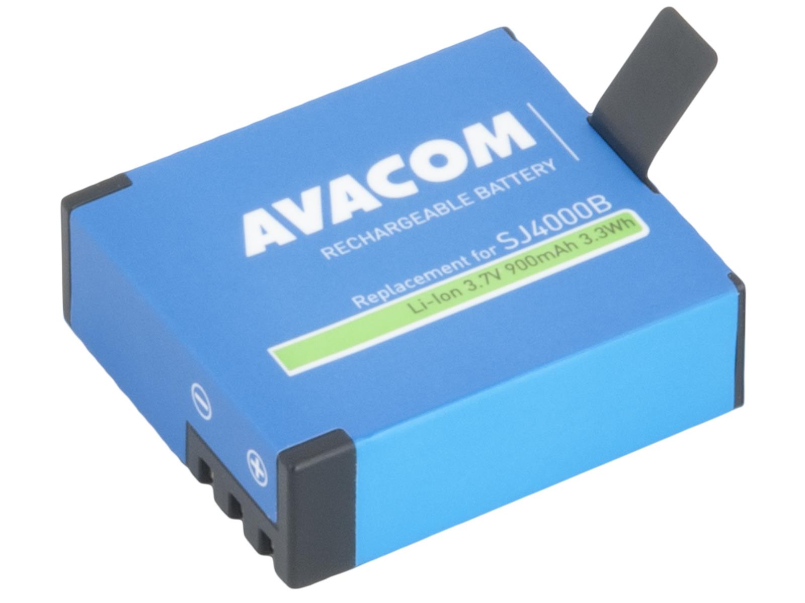 AVACOM baterie pro Sjcam Li-Ion 3.7V 900mAh 3.3Wh pro Action Cam 4000,  5000,  M100 