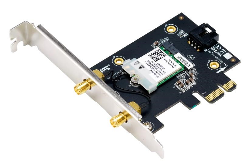 ASUS PCE-AXE5400 Wireless AXE5400 PCIe Wi-Fi 6E Adapter Card,  Bluetooth 5.21 