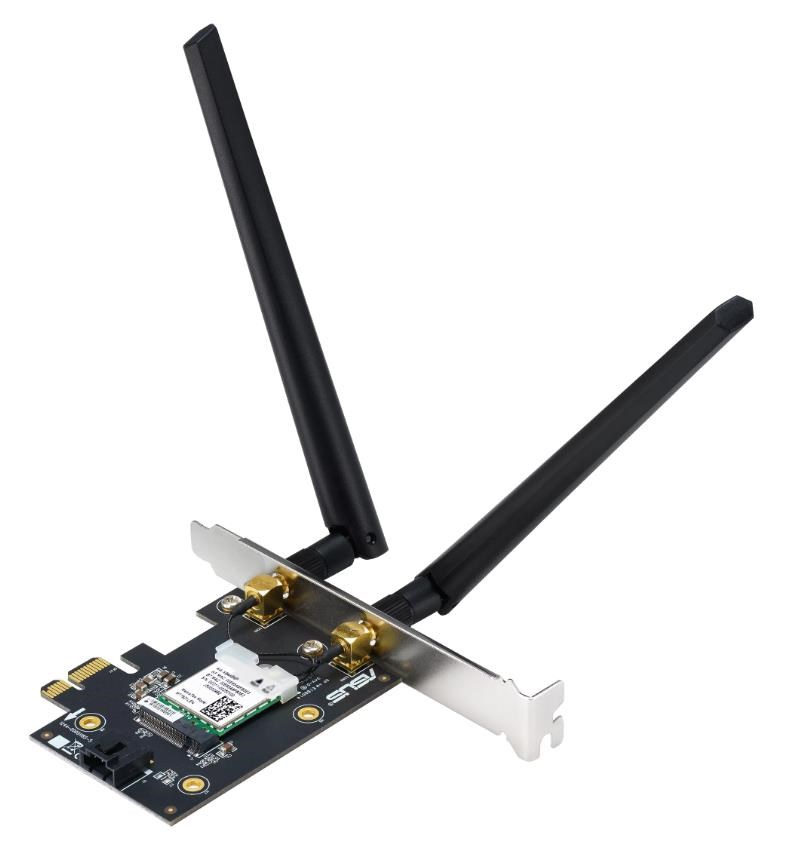 ASUS PCE-AXE5400 Wireless AXE5400 PCIe Wi-Fi 6E Adapter Card,  Bluetooth 5.22 