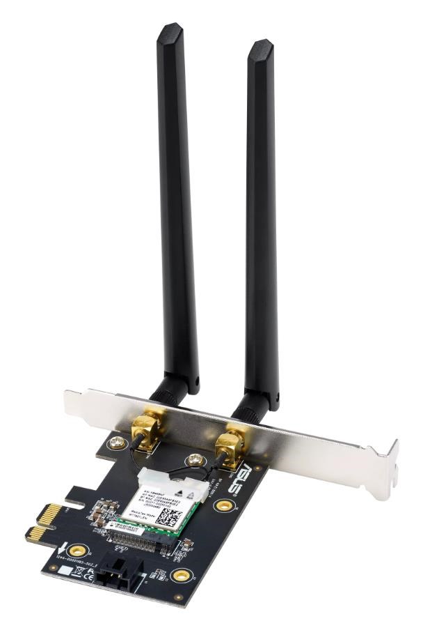 ASUS PCE-AXE5400 Wireless AXE5400 PCIe Wi-Fi 6E Adapter Card,  Bluetooth 5.24 